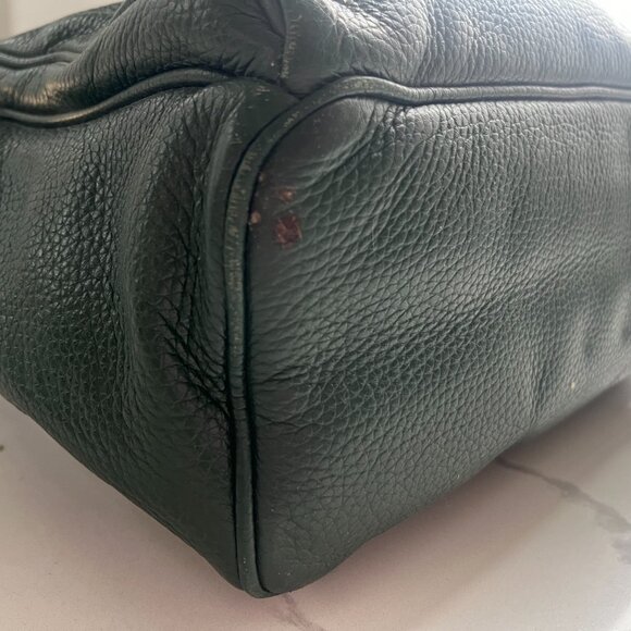 Michael Kors leather backpack hunter green main image 6